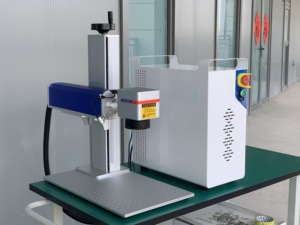 Máquina de Marcado Láser de Fibra Dividida con Certificación CE, 100W, Refrigerada por Aire, Grabador Láser Portátil para Marcado de Superficies de Acero y Plástico, Compatible con DXF/AI - Product Image 4