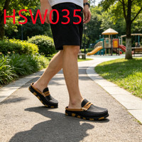 HY, Long Walk Hard Wear, Chaussures bateau minimalistes à semelle extérieure en caoutchouc colorée, style Penny, avec coutures expertes, populaires sur le marché jamaïcain HSW032