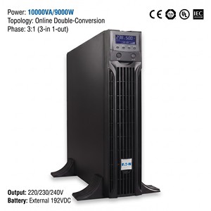 DX Series DX10KCNXL3:1 10kVA 8kW 3-Phase Online Double Conversion Long <b>Backup</b> <b>UPS</b> for Industrial Distribution System - Product Image 1