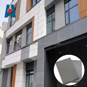 Constructie Decoratieve Calciumsilicaatvezelcement Wandplaat Modern Waterdicht Lichtgewicht Brandwerend Gevelbekleding Grijs - Product Image 3