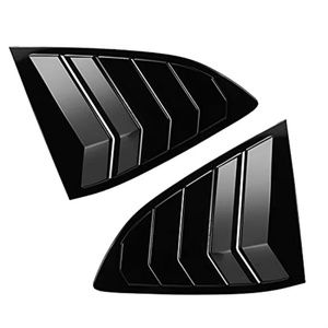 Accessoires extérieurs Welta Glossy Black ABS Carbon Look pour Honda Breeze 2020-2022, kits de voiture, aérations latérales arrière, couvre-ventilations - Product Image 3