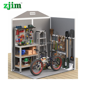 Abri de jardin en résine d'extérieur, abri de jardin en plastique, abri à outils, abris extérieurs, patio, maison - Product Image 6