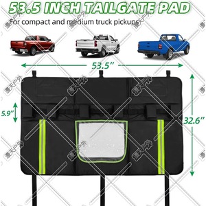 Protector de Puerta Trasera de Camioneta para Bicicletas con Ventana Transparente de PVC Negro para Mejora y Adaptación - Product Image 2