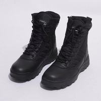 Bottes noires respirantes à tige haute pour l'extérieur, bottes tactiques de montagne CS, bottes d'entraînement pour le désert