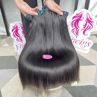 Cheveux humains cambodgiens bruts naturels non traités, cuticules alignées, qualité 15A, lisses comme des baguettes, en lot, pour revendeurs