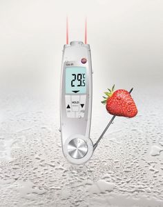 มีสินค้าในสต็อก Testo 104-ir - เทอร์โมมิเตอร์อินฟราเรดแบบสองหัว (อินฟราเรดและแบบสอด) (0560 1040 01) - Product Image 6