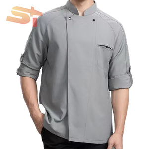 Camisa de <span class=keywords><strong>Chef</strong></span> SIKE de Manga Larga Resistente al Aceite para Comedor, Cocina Occidental, Repostería, Otoño-Invierno - Product Image 4