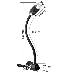 Nhm bán buôn 24V 220V cổ ngỗng ánh sáng LED máy công cụ đèn với tùy ý điều chỉnh cho CNC Lathe văn phòng & làm việc chiếu sáng - Product Image 2