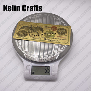 Billetes <span class=keywords><strong>de</strong></span> Banco <span class=keywords><strong>de</strong></span> Oro <span class=keywords><strong>de</strong></span> $<span class=keywords><strong>100</strong></span> USD del Año 1863, Billetes Falsos Conmemorativos del Águila, <span class=keywords><strong>Billete</strong></span> Dorado, Colección <span class=keywords><strong>de</strong></span> Tarjetas, Regalo - Product Image 6