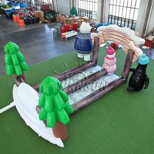 WINSUN Premium Inflatable Penguin Snowman <b>Bowling</b> Game Christmas Festival Outdoor Team Building Events - Product Image 3