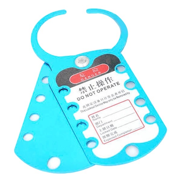 Industrial Group Lockout Hasp Sparkproof Aluminum LOTO Safety Device Multiple Padlocks Security Lockout Tagout