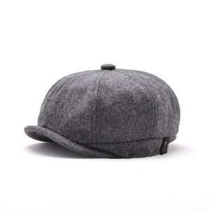 2025 nouveau Style britannique haute qualité laine lumière luxe mode huit panneau quatre saisons gavroche chapeau bérets pour unisexe - Product Image 5