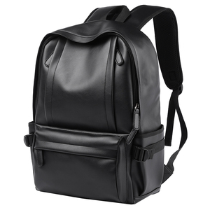 Zaini <span class=keywords><strong>in</strong></span> <span class=keywords><strong>Pelle</strong></span> PVC alla Moda per Uomo, Grande Capacità, <span class=keywords><strong>Zaino</strong></span> Scolastico, <span class=keywords><strong>Zaino</strong></span> per Laptop, Borse da Viaggio Nere - Product Image 1