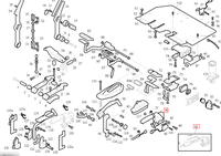 3355100112, Ensemble de levier de frein à main |   Pièce de rechange pour chariot élévateur Linde séries 335, 336 E16, E20, E25, E30