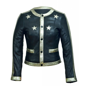 Veste en cuir pour femmes d'aspect élégant de couleur personnalisée pour tenue décontractée Veste en cuir à manches longues pour femmes de qualité supérieure - Product Image 6