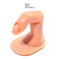 Outil professionnel pour l'amélioration des ongles, support auto-adhésif en plastique pour l'affichage du gel de polissage, bande de pratique pour les ongles, pointe