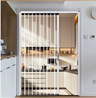 Pintu partisi lipat geser transparan dari bahan akrilik PC kristal untuk balkon, ruang tamu, kamar mandi, dan dapur