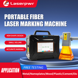 เครื่องเลเซอร์ไฟเบอร์แบบพกพาขนาดเล็ก 20 วัตต์ ปรับโฟกัสอัตโนมัติ สำหรับงาน DIY บนวัสดุกราฟิก ไทเทเนียม เครื่องประดับ สลักโลโก้ ไร้สาย - Product Image 4