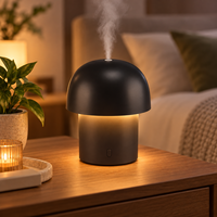 Diffuseur d'aromathérapie en forme de champignon au design créatif, éclairage d'ambiance LED de table, humidificateur d'huiles essentielles