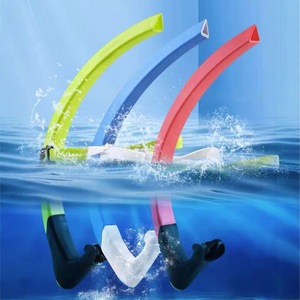 JUNHAIINS Pre Snorkel Swimming Training Tube Adjustable For Multiple Strokes Child Water Sports Plastic Lightweight - Product Image 1