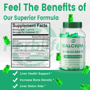 Haccp OEM ODM Calcium D-Glucarate Gummies Cleanse Supplement for Men and Women, Metabolism Supports - Product Image 2