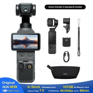 กล้องวิดีโอ <span class=keywords><strong>DJI</strong></span> <span class=keywords><strong>OSMO</strong></span> <span class=keywords><strong>Pocket</strong></span> 4 พร้อมระบบกันสั่นแบบกิมบอล 3 แกน พกพาสะดวก ความจุ 107GB ภาพ 4K CMOS ระบบกันสั่นภาพ และ <span class=keywords><strong>Pocket</strong></span> 3 - Product Image 1