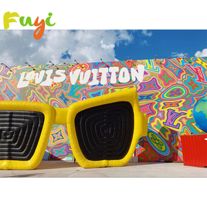 Gafas de sol <span class=keywords><strong>gigantes</strong></span> inflables amarillas rosas personalizadas decoración de fiesta al aire libre modelo de gafas inflables - Product Image 3