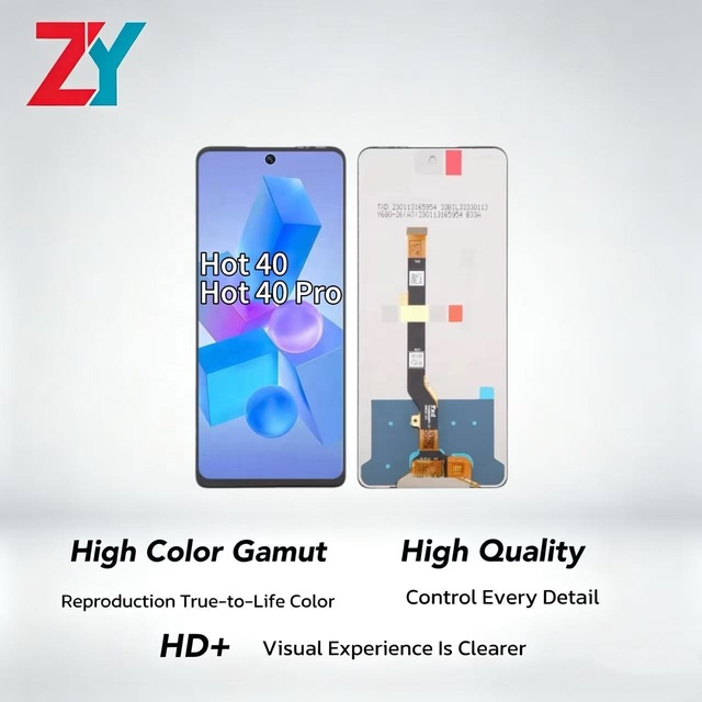 TECNO Infinix Hot 40/Hot 40 Pro Incell LCD Digitizer Assembly for Mobile Phone Repair Replacement 1 Year Warranty 300cd+