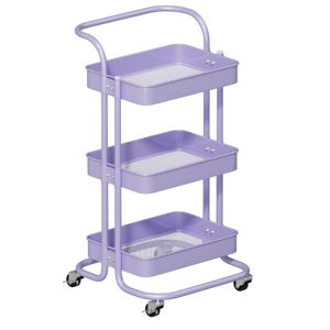 Chariot de rangement roulant à 3 niveaux en plusieurs couleurs, chariot utilitaire en métal avec roues et poignée pour <span class=keywords><strong>chambre</strong></span> <span class=keywords><strong>d</strong></span>'enfant, salon, salle de peinture - Product Image 1
