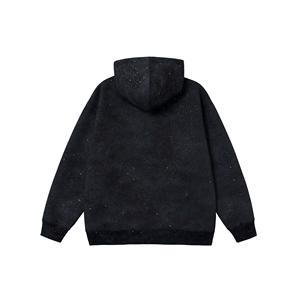 Hợp thời trang mới đến, bầu trời đầy sao đen, thời trang dạo phố nặng 420g, đồ họa tùy chỉnh Logo tùy chỉnh mùa thu & mùa đông bầu trời đầy sao - Product Image 2