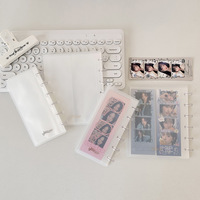 Album Foto Gaya Korea INS untuk Strip Foto 4-grid, Album Photocard untuk Stiker dan Strip, Cocok untuk Siswa dan Penggemar Idol