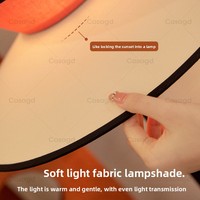 Lampu Lantai Vintage Lemongrass, Lampu Atmosfer Kain Retro untuk Ruang Tamu di Samping Sofa, Lampu Tidur Mewah untuk Kamar Tidur