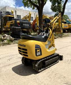 Excavadora Komatsu PC01 Original, Fabricada en Japón, Miniexcavadora de Segunda Mano, Máquina Usada con Accesorio de Pulgar, Acoplador Rápido, Martillo Rompedor - Product Image 4