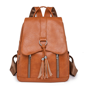 Tendenza 2025 Vintage logo di lusso viaggio <span class=keywords><strong>blu</strong></span> grande sport Outdoor da <span class=keywords><strong>donna</strong></span> rinforzata in pelle sintetica zaino per lavoro - Product Image 3
