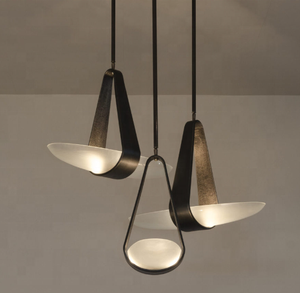 Đèn Treo Dây Xích Da Đơn Thiết Kế Ý Đèn Treo Trần Trang Trí Bằng Kính Led Cho Phòng Ngủ - Product Image 2