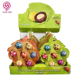 Bonbons au chocolat compoés de coccinelles à sept étoiles, confiture, biscuits au lait croustillants, collations pour enfants, boîte de jouets, emballage, haute teneur en beurre de cacao - Product Image 3