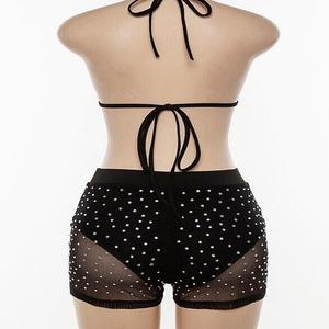 Nouvelle <span class=keywords><strong>Lingerie</strong></span> Sexy de haute qualité, maille scintillante, diamant, <span class=keywords><strong>Lingerie</strong></span> personnalisée, vente en gros, - Product Image 4