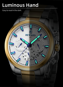 Montre homme RÉCOMPENSE luxe logo personnalisé OEM accepté chronographe montre business à quartz montres pour hommes de haute qualité - Product Image 6