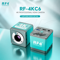 Caméra de microscope industriel RF-4KC6 4K CCD avec système d'intégration FIS, USB, pour données et images sur panneau unique, sans superposition, compatible téléphone portable
