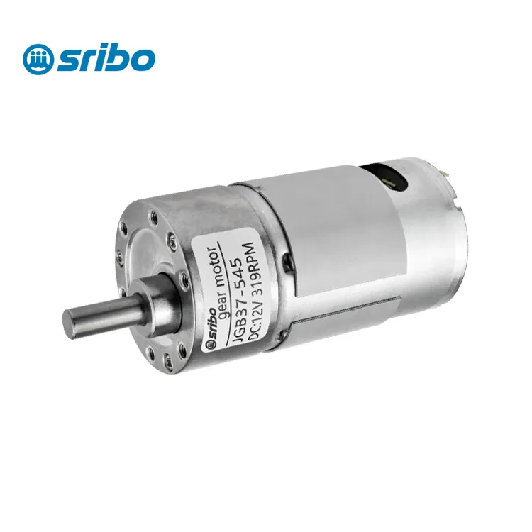 12V 24V 8-1000RPM Torsi Tinggi Rendah Rpm JGB37-545 DC Gear Motor