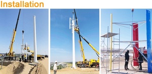 เครื่องกำเนิดไฟฟ้าพลังงานลม 1kW 2kW 3kW 5kW พร้อมแรงดันไฟฟ้าที่ปรับแต่งได้และใช้งานต่อเนื่องสำหรับใช้ในบ้าน WON-FJ-2 ความเร็วลมต่ำในการทำงาน สำหรับ E - Product Image 4