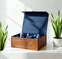 Boîte en carton avec logo imprimé personnalisé, emballage de luxe, emballage pliable recyclable avec aimant, boîte cadeau, boîte magnétique en papier