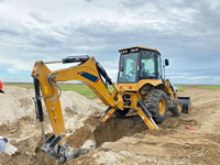 Chargeuse-pelleteuse BHL75 de 7,5 tonnes, très demandée, avec pelle de 1,0 m³ et excavateur de 0,25 m³ pour le creusement et le chargement, certifiée CE