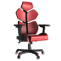 Chaises de jeu de bureau ergonomiques avec accoudoir mécanique pliant 5D Ventilation réglable Appui-tête pivotant et fonction de massage