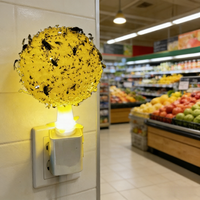 Trampa para Moscas Adhesiva con Alimentación USB, Bola Luminosa Atrapa Moscas para Hogar Moderno y Oficina Interior, Control de Plagas Físico de Grado Comercial