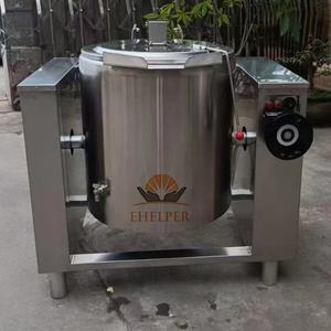 Bouilloire inclinable de qualité alimentaire avec contrôle de température et volant de commande |   <span class=keywords><strong>Cuiseur</strong></span> vapeur électrique à double enveloppe pour confitures et sauces, marmite de cuisson de précision - Product Image 6