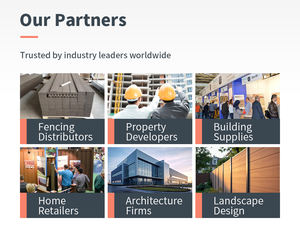 Recinzione in WPC di Alta Qualità Facile da Montare Bassa Manutenzione 6 Piedi Trattata a Pressione Telaio in Alluminio per Pannelli di Recinzione Ville - Product Image 6