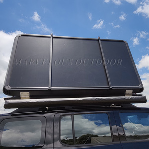 Waterproof Oxford Double Layer Sunshade <strong>Folding</strong> Roof Top Pop-up Car Camping Outdoor Tent with Awning - Product Image 6