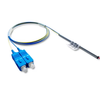 Splitter Serat Optik 1*2 Fbt Splitter SC/UPC Tiga Panjang Gelombang 1310nm 1490nm 1550nm Rasio Pembagian Fbt Coupler untuk Jaringan FTTH