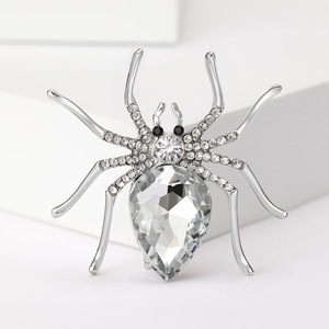 Joyería de moda, broches de araña de diamantes de imitación chapados en oro para <span class=keywords><strong>mujer</strong></span>, diseño creativo, accesorios para disfraces de <span class=keywords><strong>Halloween</strong></span>, broche de solapa para hombre - Product Image 2